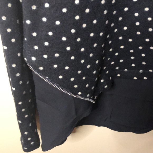 Patrizia Luca zip back polka dot sweater - Picture 2 of 6